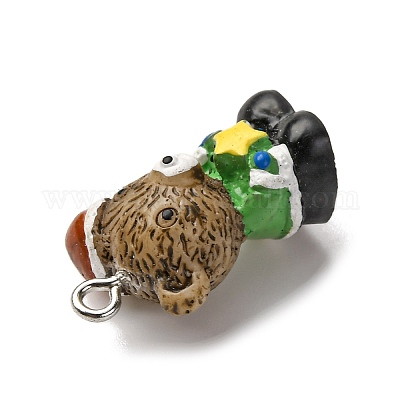 Рождественские подвески из непрозрачной смолы RESI-H039-01P-03-1