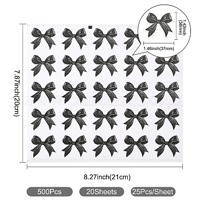Наклейки с бантом pp&nbsp;DIY-WH20007-281B-1