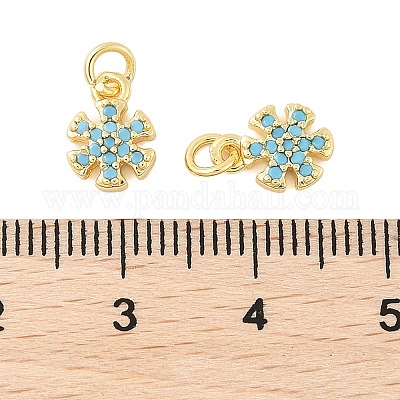 Латунные микро проложить кубического циркония подвески KK-U056-12G-1