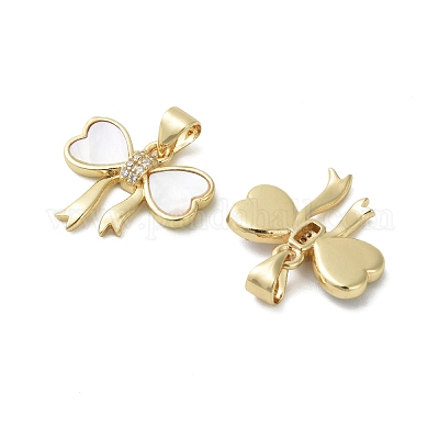 Латунные микро проложить кубического циркония подвески KK-D384-06G-02-1