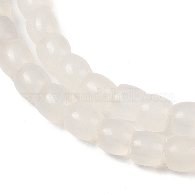 Серые натуральные бусины из агата  G-C258-01-1