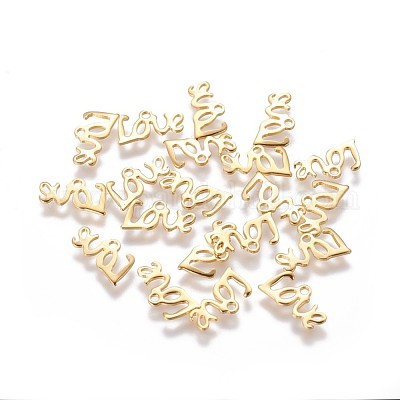 Breloques en acier inoxydable 304&nbsp;STAS-F159-33G-1