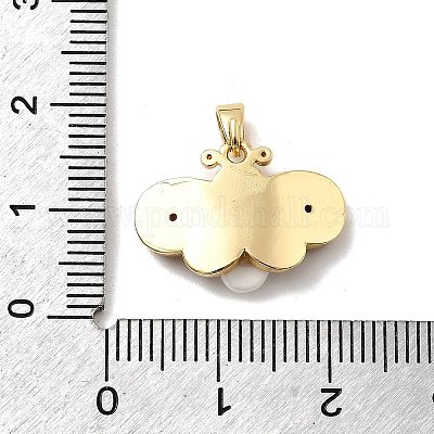 Латунные микро проложить кубического циркония подвески KK-H089-18G-1