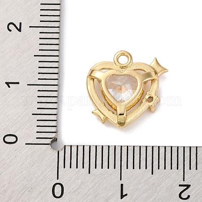 Латунные микро проложить кубического циркония подвески KK-U042-20G-1