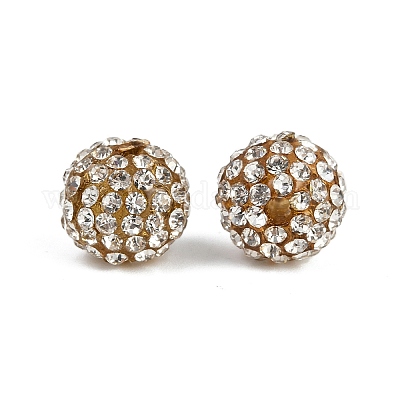 Бусины со стразами из смолы RB-A025-10mm-A37-1