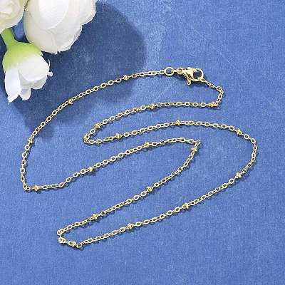 Ожерелье из латунных спутниковых цепочек для женщин NJEW-P265-38G-1