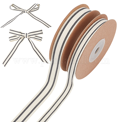 2 рулон 2-х видов хлопковых полосатых лент OCOR-WR0001-56B-1