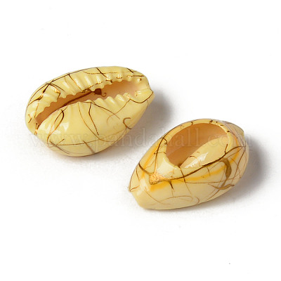 Бусины из натуральных раковин каури X-SSHEL-N0232-08-1