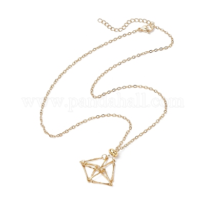 3 шт. 3 стиля 304 нержавеющая сталь кабель цепь макраме мешочек пустой держатель камня изготовление ожерелья NJEW-JN04974-1