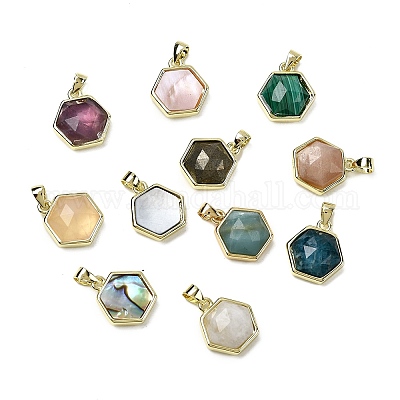 Комплекты фурнитуры для подвесок из шестигранной латуни KK-D021-01G-1