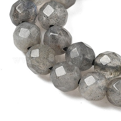 Природные лабрадорита бисер нитей G-G213-4mm-03-1