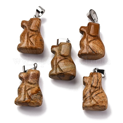 Естественного изображения яшмы подвески G-B127-07P-09-1