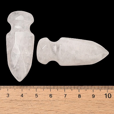 Натуральный розовый кварц резной меч модель орнамент DJEW-C019-02C-1