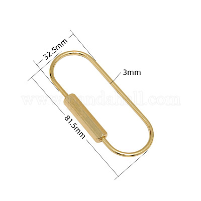 Латунные брелоки с карабином KK-ZX025-63C-1