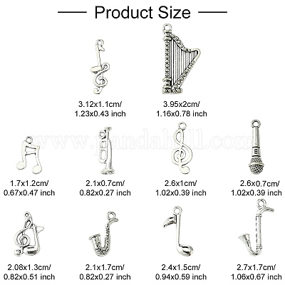 50шт 10 стиля подвески из цинкового сплава в тибетском стиле FIND-YW0005-12-1
