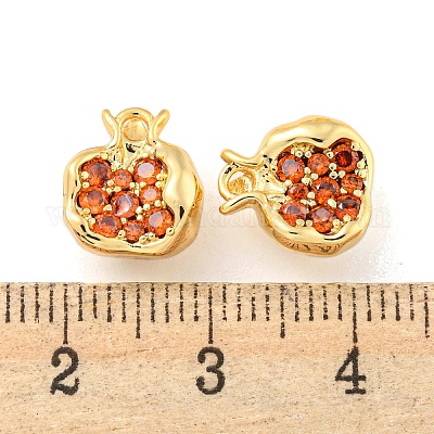 Латунные микро проложить кубического циркония подвески KK-K369-01G-06-1