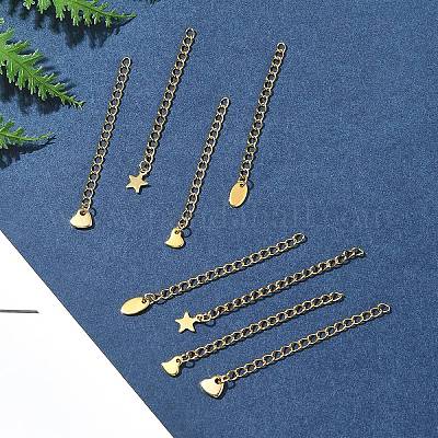 12 шт. 4 стиля удлинитель цепи из нержавеющей стали 304 FIND-FS0002-96A-1