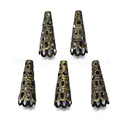 Железные филигранные конусы из бисера&nbsp;E057Y-NFAB-1