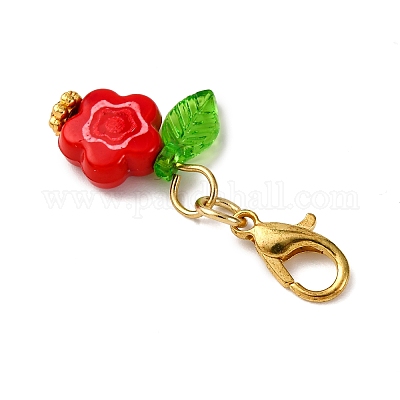 Подвеска из акрилового цветка HJEW-JM04074-02-1