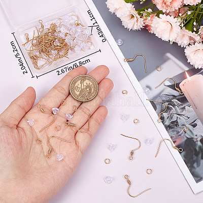 50 шт. крючки для сережек из нержавеющей стали 304 DIY-BBC0001-32-1