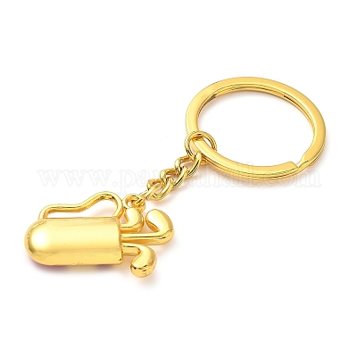 Брелки для гольфа из сплава с эмалированным покрытием красного цвета KEYC-I119-03G-1