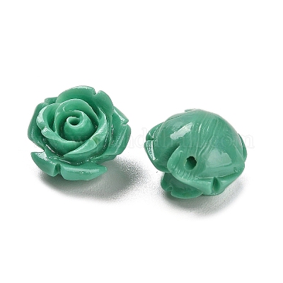 Резные бусины из синтетического коралла&nbsp;CORA-H003-01A-05-1