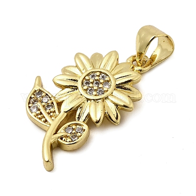 Латунные микро проложить кубического циркония подвески KK-I360-074G-1