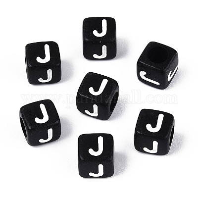 Начальные акриловые бусины с горизонтальной дырочкой OACR-ZX006-35J-1