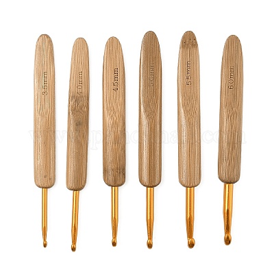 6 шт. 6 вида железных крючков для вязания AJEW-C041-02-1