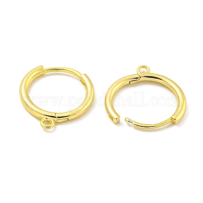 Латунная фурнитура для серег EJEW-L211-012D-G-1