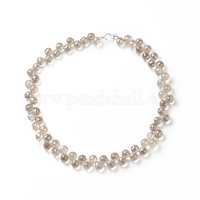 Прозрачные стеклянные бусины GLAA-G096-01E-1