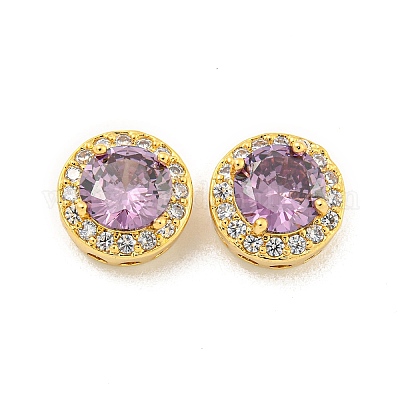 Многожильные звенья из латуни с паве из кубического циркония KK-B096-19G-02-1