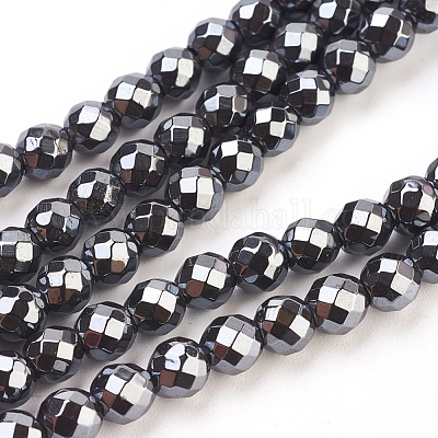 Wholesale Non-Magnetic Synthetic Hematite Beads Strands 