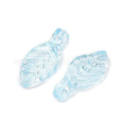 Прозрачные акриловые брелоки OACR-G054-02E-1