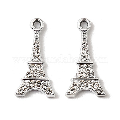 Подвески со стразами из сплава с ультрафиолетовым покрытием FIND-A054-07P-1