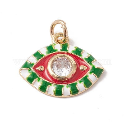 Экологически чистые подвески из латуни с микропаве из кубического циркония KK-F835-09-G-1