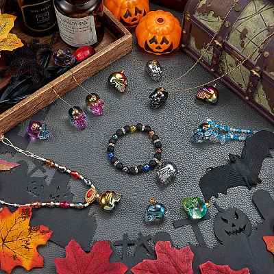 5шт 5 цветные гальванические стеклянные подвески k9 EGLA-SZ0001-33-1