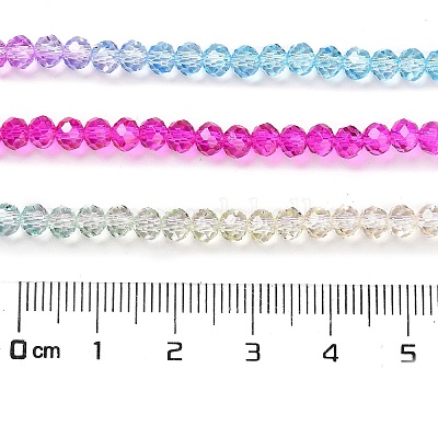 Прозрачные окрашенные стеклянные бусины DGLA-A034-T3mm-A14-1