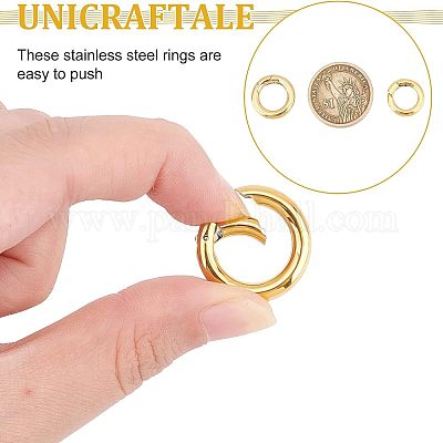3 шт. 3 стиля ионного покрытия (IP) 304 пружинные затворные кольца из нержавеющей стали STAS-UN0033-63-1