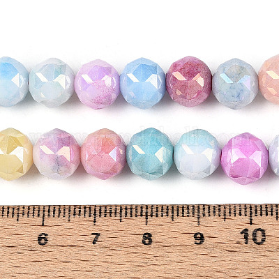 Антикоррозийные гальванические стеклянные бусины GLAA-N010-10mm-02-1