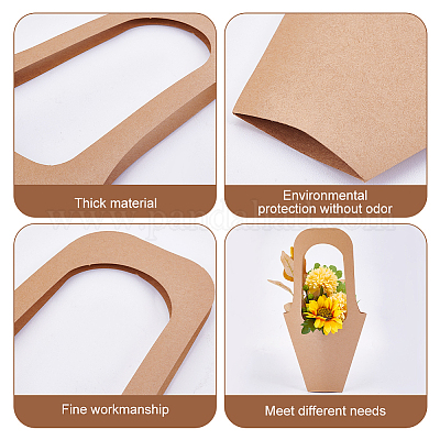 Shop PH PandaHall 20pcs Flower Sleeves Bag Kraft Paper Floral Gift Bags  Long Handle Flower Display Bag for Bouquet Wrapping Wedding Party Home  Decor Small Business for Jewelry Making - PandaHall Selected