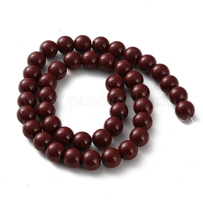 Нити синтетических немагнитных гематитовых бусин G-C248-F01-4mm-1