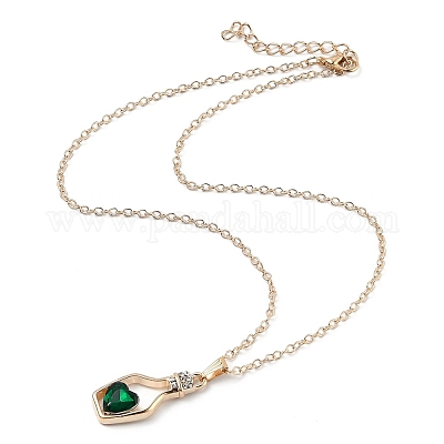 Сплав смолы кулон ожерелья NJEW-B0003-02LG-1