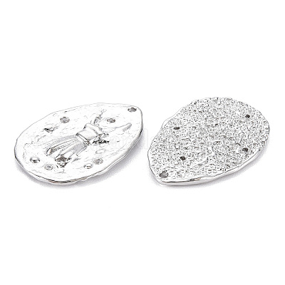 Латунные микропаве прозрачные подвески с фианитом KK-S356-538P-NF-1