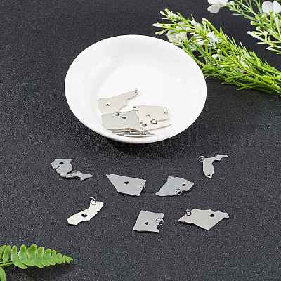 12 шт. 12 подвески из нержавеющей стали 201 STAS-SC0002-36P-1