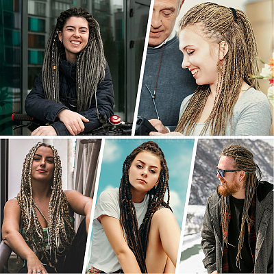 Парики из полиэстера AJEW-WH20070-034A-1