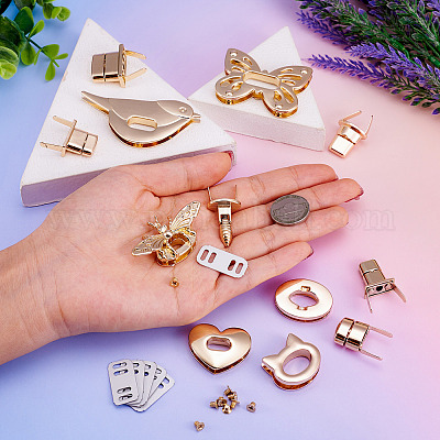 Аксессуары для закручивания мешка из сплава цинка AJEW-TA0017-12-1