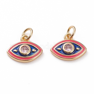 Латунные микропаве прозрачные кубические циркониевые подвески KK-C100-15G-C04-1