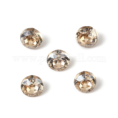 Стеклянные стразы кабошоны GLAA-A018-4mm-001GS-1