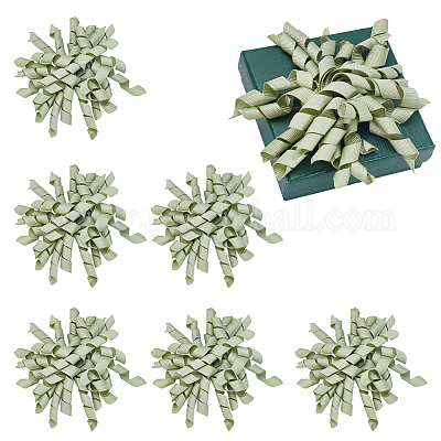 Полиэстеровый кудрявый бант AJEW-WH0348-650B-1